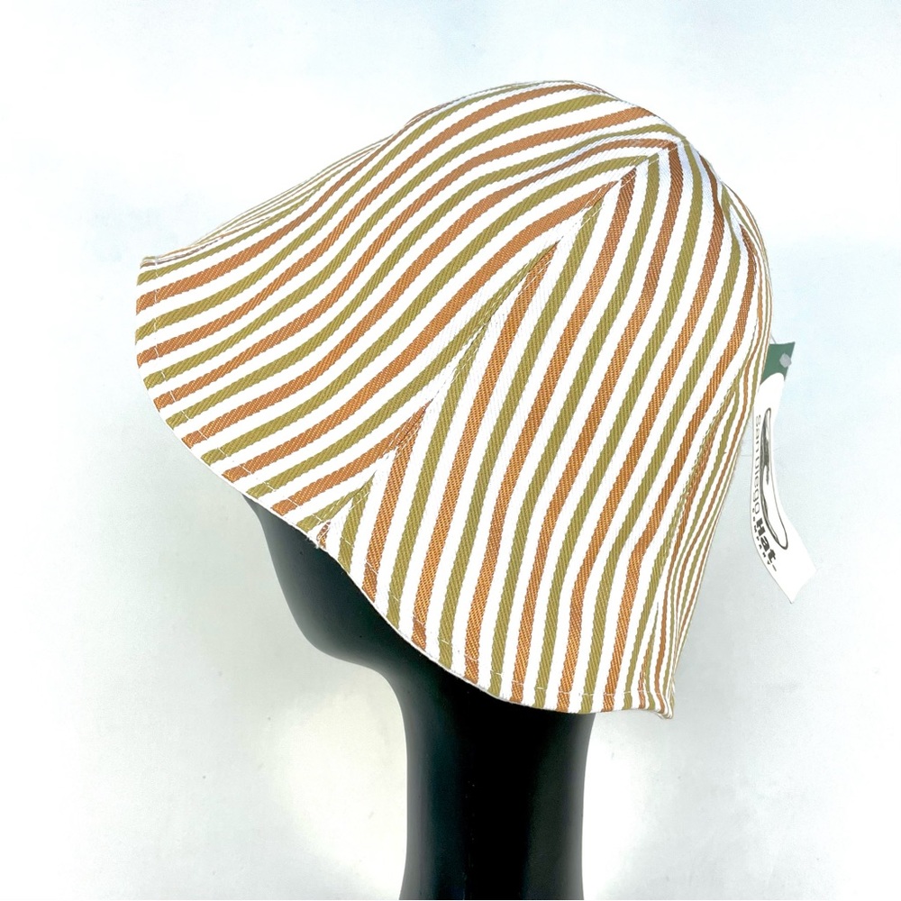 San‎ Diego Hat Co Bucket Hat Womens Small Striped Cotton Retro Y2K Festival NWT - Picture 7 of 11